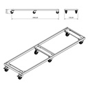 Frame for mobile workbench 186cm (triple)