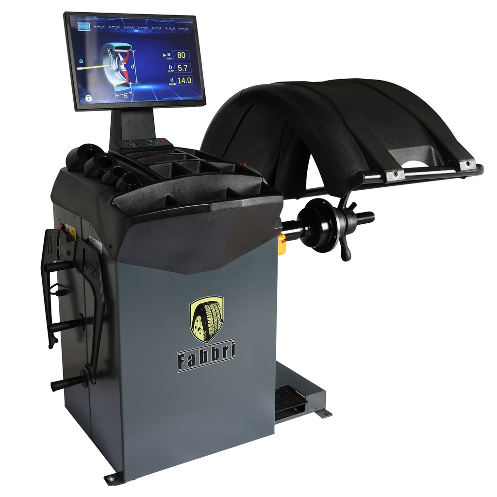 Fabbri_ZH827X_Wheel balancer with wide monitor and laser technology