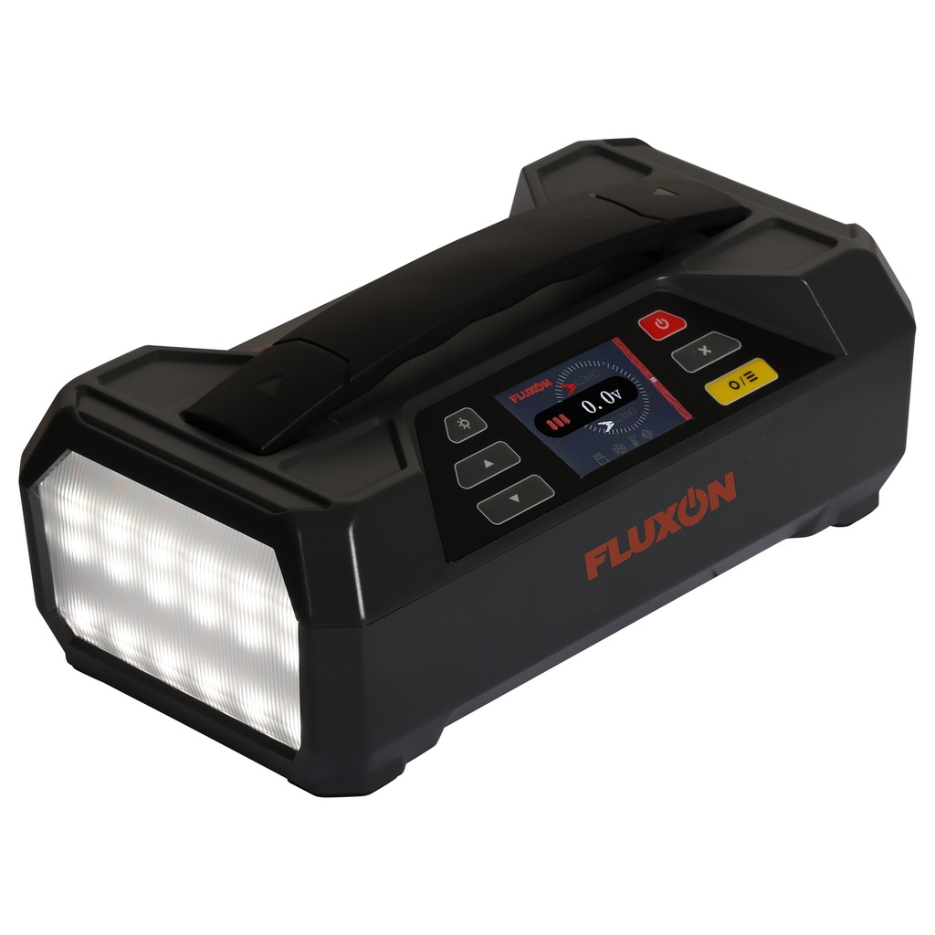 Jump starter with charger, battery tester