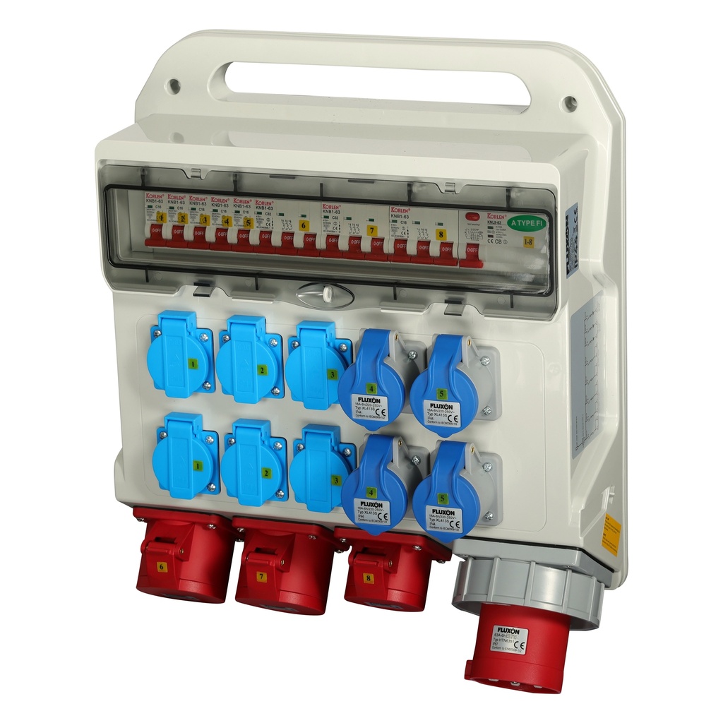 [VD3263A] Fluxon Boîtier de distribution 63A 400 V / 230 V