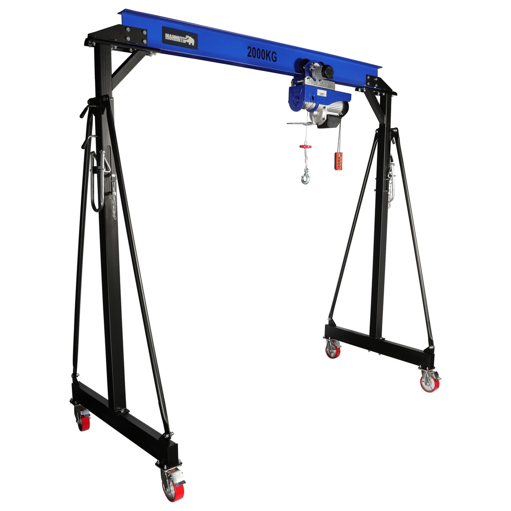 [PTK20K2] Mammuth mobiele portaalkraan 2 ton set - elektrische kabeltakel