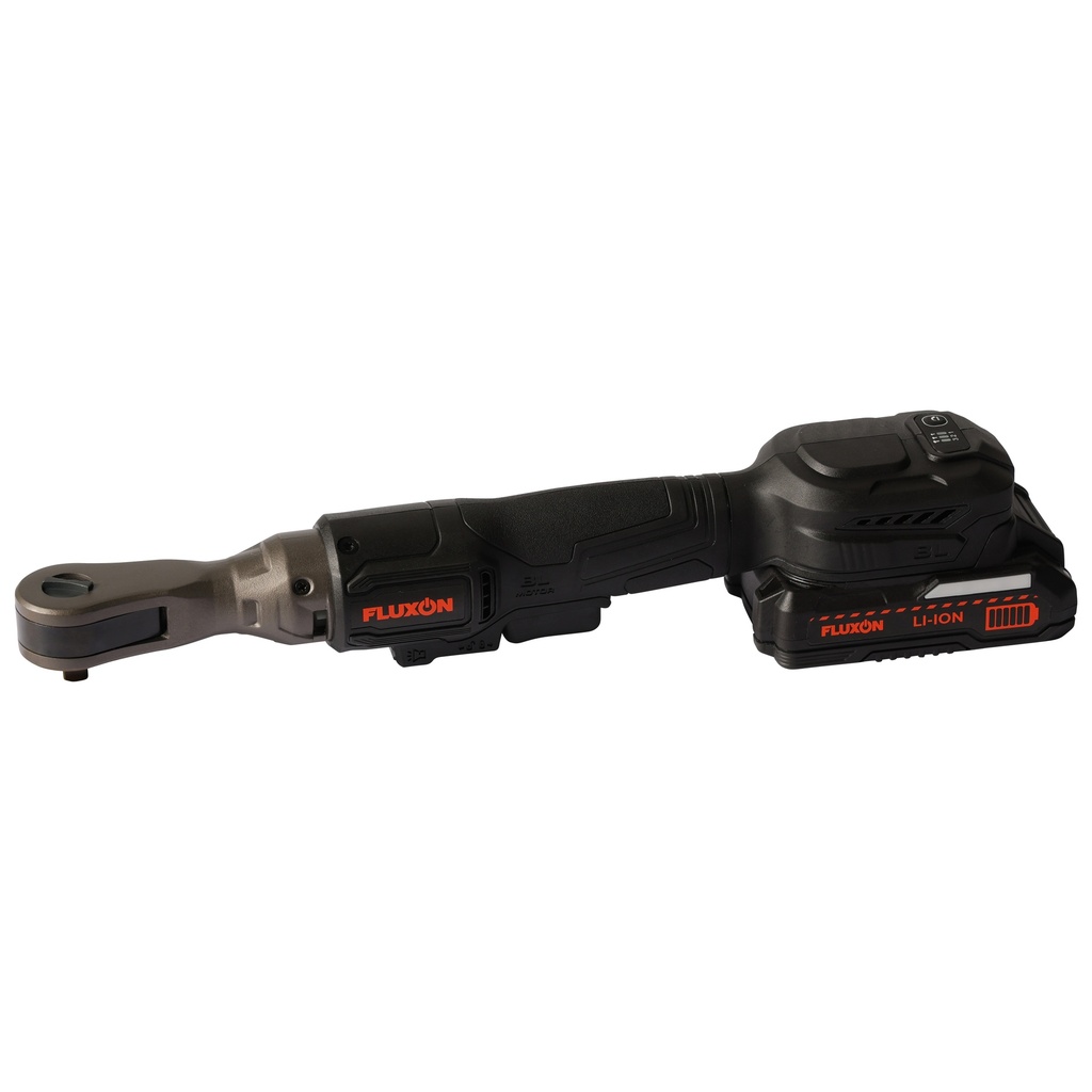 [IR38N10B1] Fluxon accu ratelsleutel 3/8" incl. 1x 2 Ah accu en lader