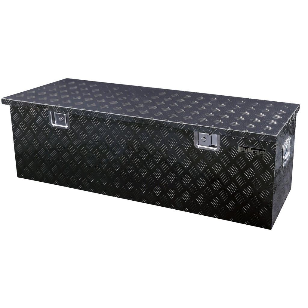 [JSB14B] Bullram jobsite box checkerplate black coated large