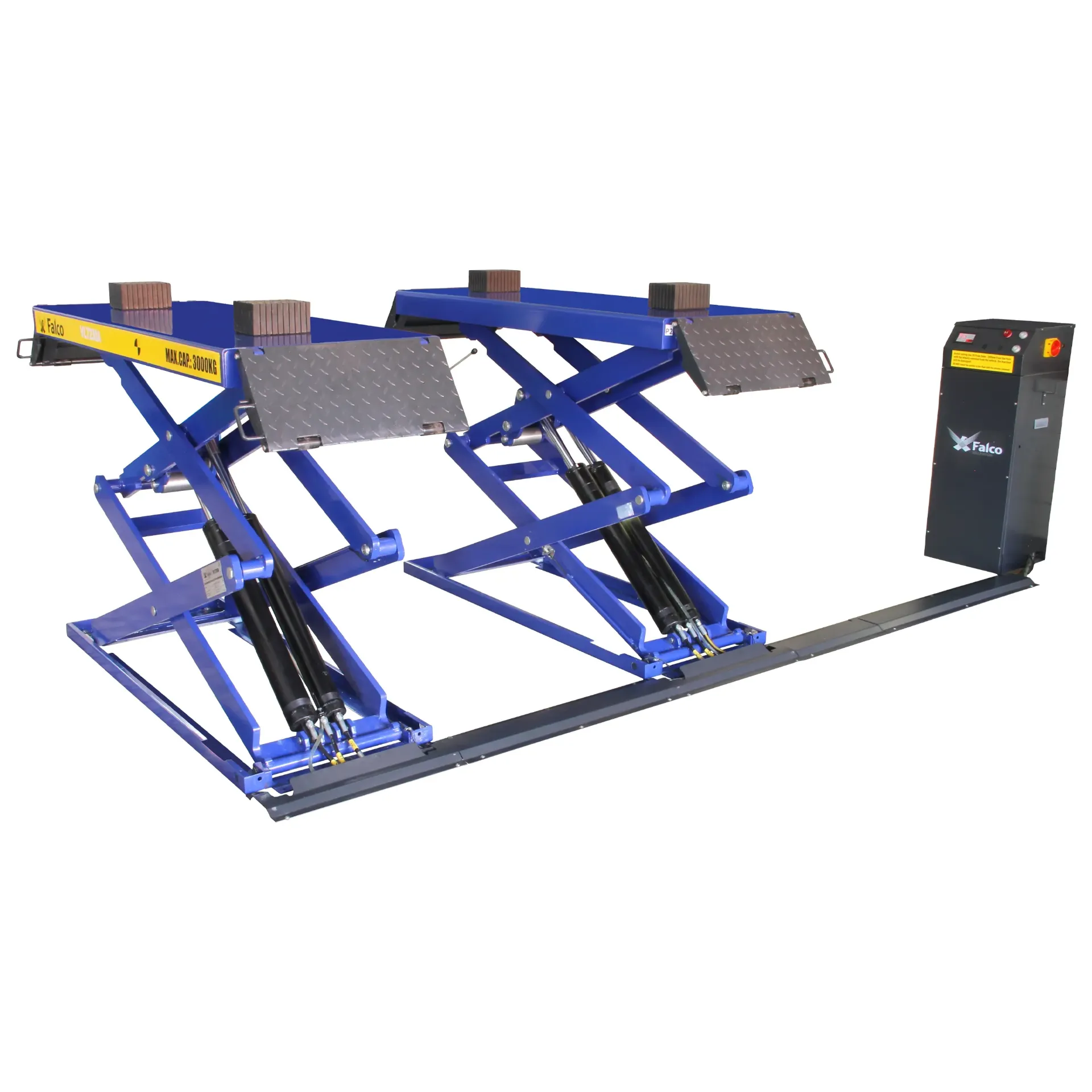 Double scissor lift master-slave 3000kg 400V